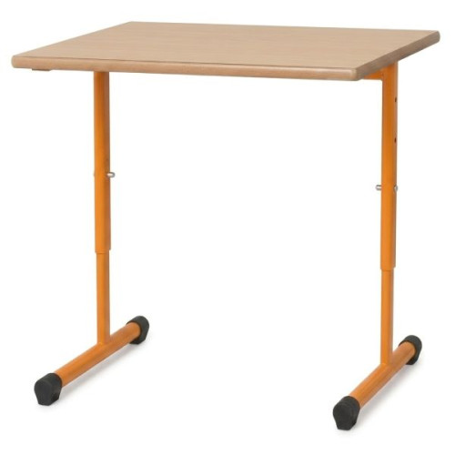 Table ajustable pour classe maternelle orange