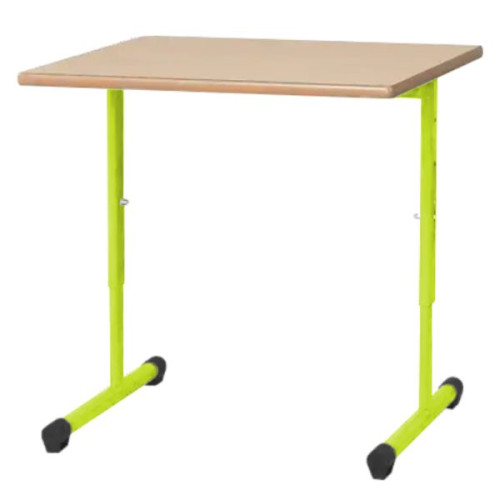 Table ajustable pour classe maternelle vert jaune