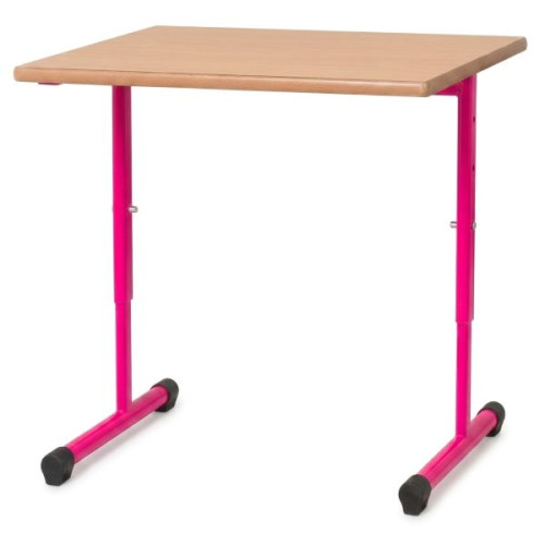 Table ajustable pour classe maternelle fuchsia