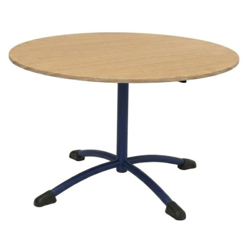 Table pour cantine scolaire ronde bleu violet