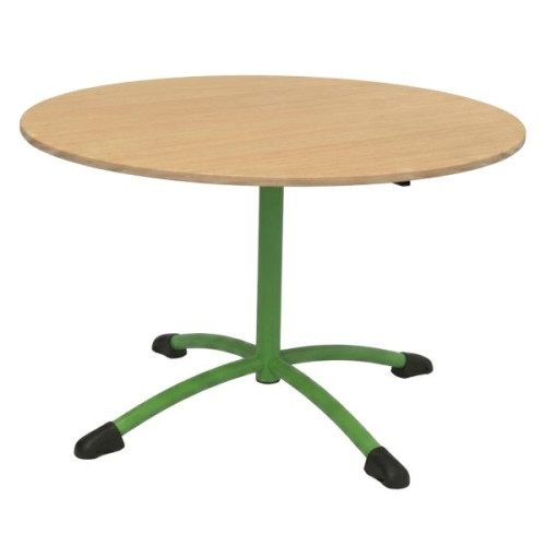 Table ronde plateau insonorisé vert anis