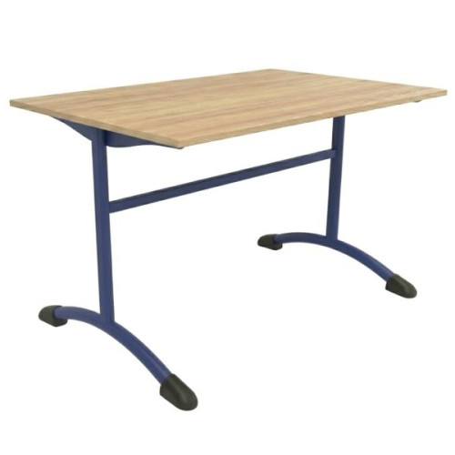 Grande table de cantine scolaire bleu violet