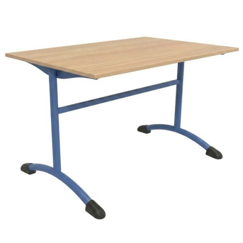 Table de cantine scolaire bleu foncé
