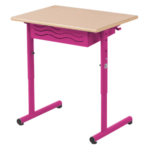 Table VELA réglable 1 place fuchsia