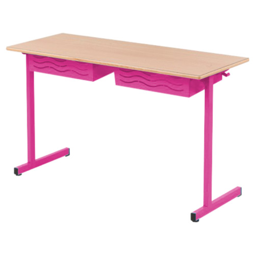 Table BELI 2 places rose gerbera