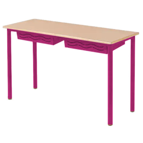 Table BERMUDES 2 places fuchsia