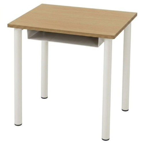 Table individuelle maternelle avec casier blanc