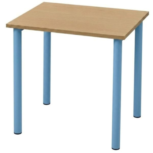 Table individuelle maternelle sans casier bleu clair