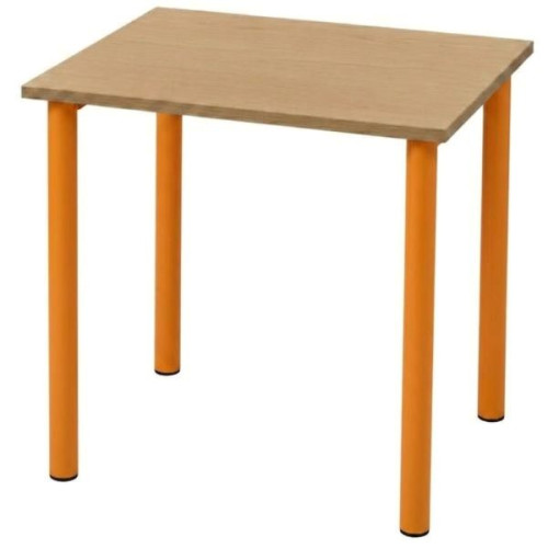 Table individuelle maternelle sans casier orange