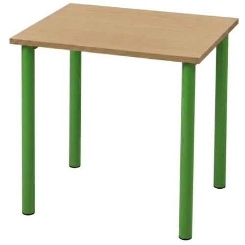 Table individuelle maternelle sans casier vert anis