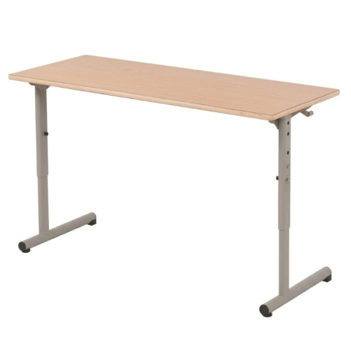 Table maternelle 2 places réglable gris