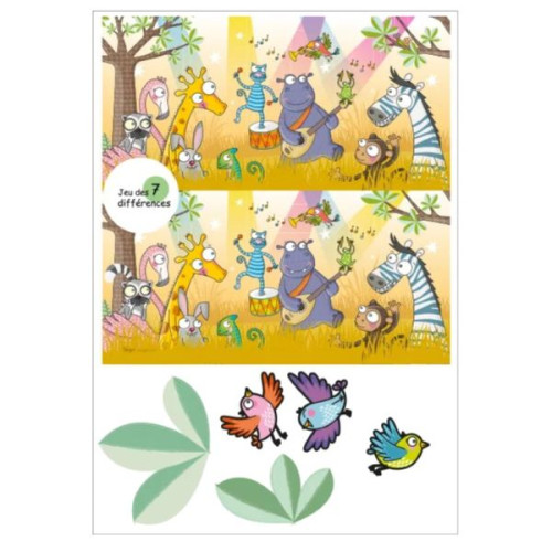 Jeu 7 différences en sticker