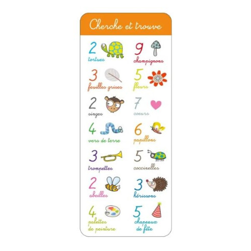Sticker règle jeu cherche et trouve Jungle - Vertical