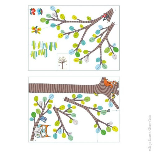 Sticker histoire du hibou enfant