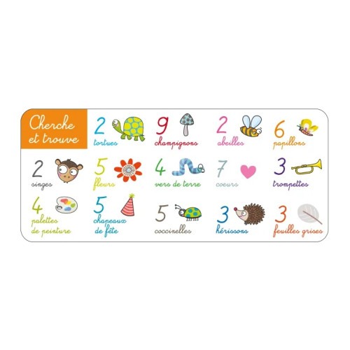 Sticker règle jeu cherche et trouve Jungle - Horizontal