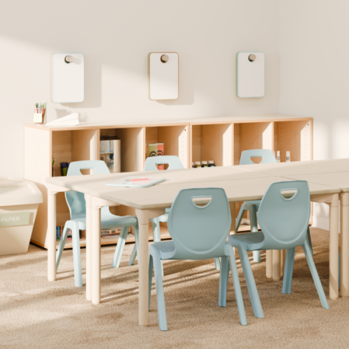Salle de classe avec chaise INA