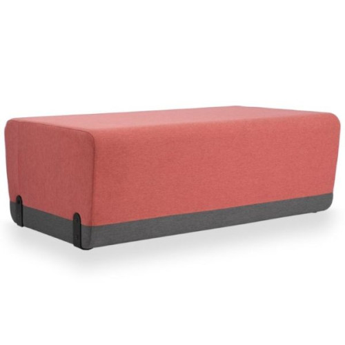 Banquette KARLIN terracotta pour espace collectif