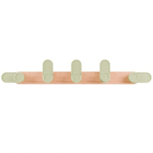 Porte manteau patères orientables vert pastel