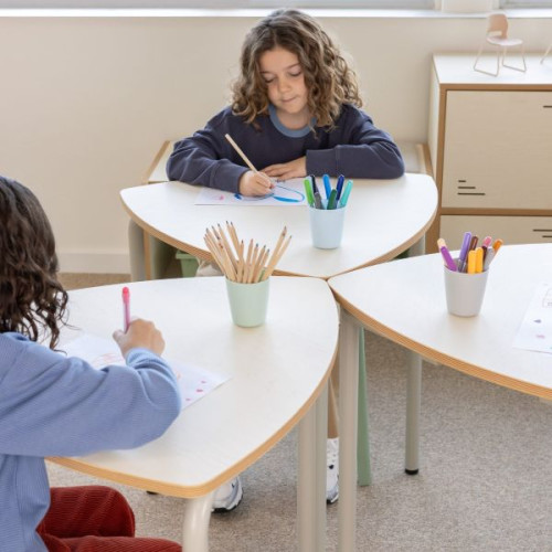 Bureau scolaire modulable classe flexible