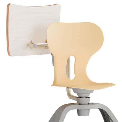 Tablette rabattable sur chaise pivotante