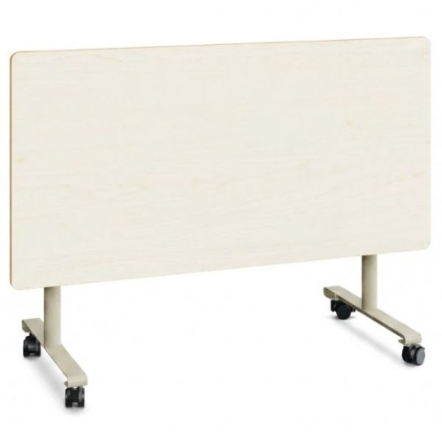 Table mobile avec plateau pliable