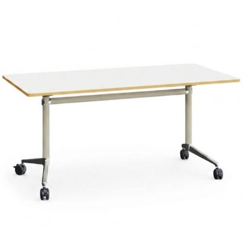 Table mobile et rabattable T6 plateau blanc
