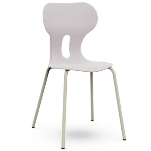 Chaise à coque et porte sac gris perle
