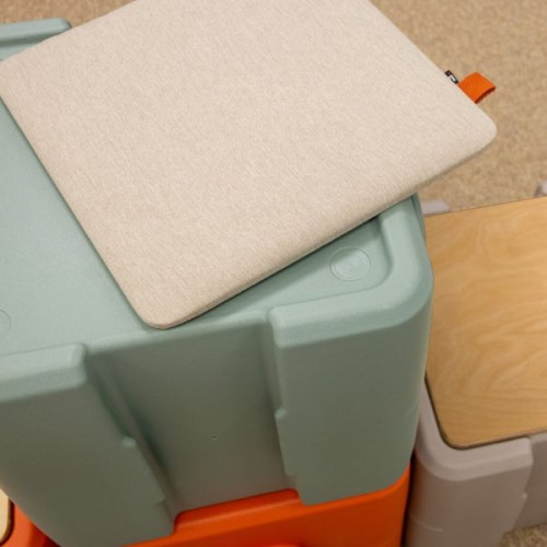 Pouf en cube empilable