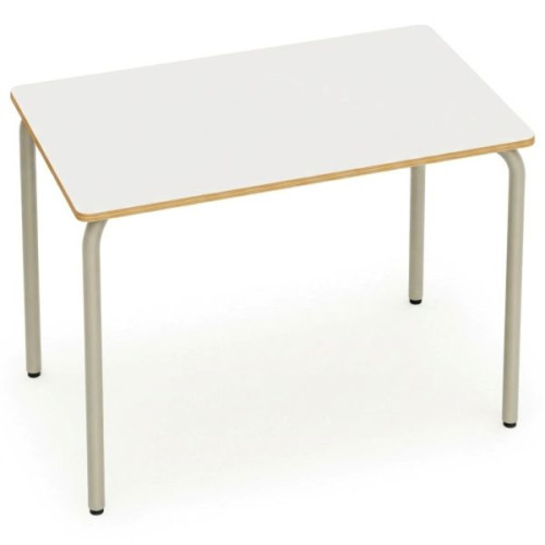 Table collège et lycée avec plateau rectangle