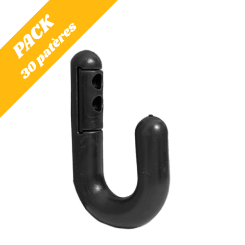 Pack 30 patères pour école noir
