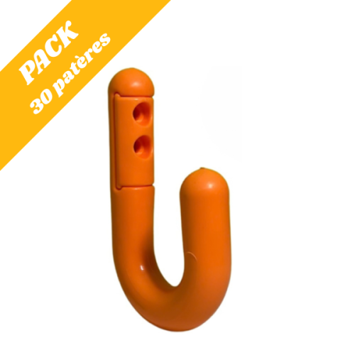 Pack 30 patères pour école orange