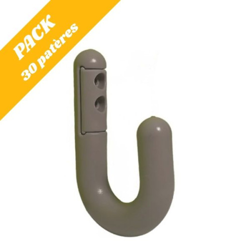 Pack 30 patères pour école taupe