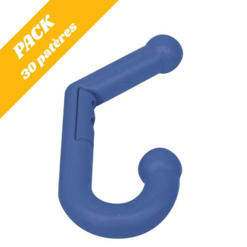 Pack 30 patères enfants double bleu
