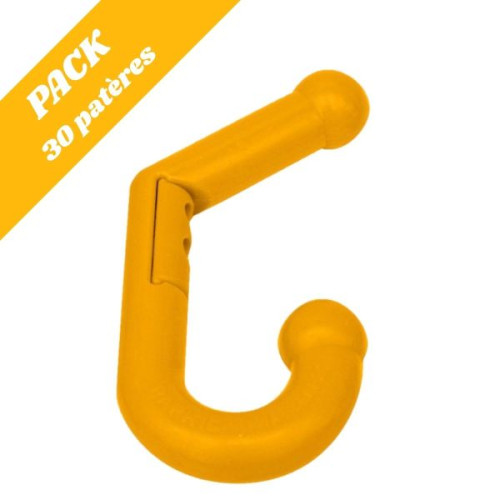 Pack 30 patères enfants double jaune