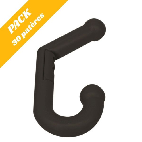 Pack 30 patères enfants double noir