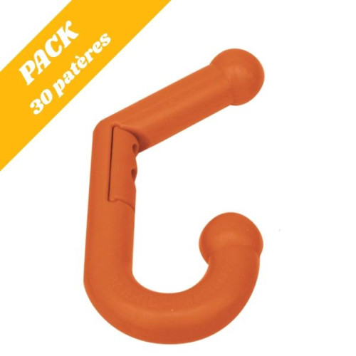 Pack 30 patères enfants double orange