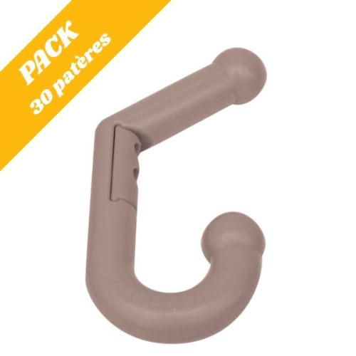 Pack 30 patères enfants double taupe
