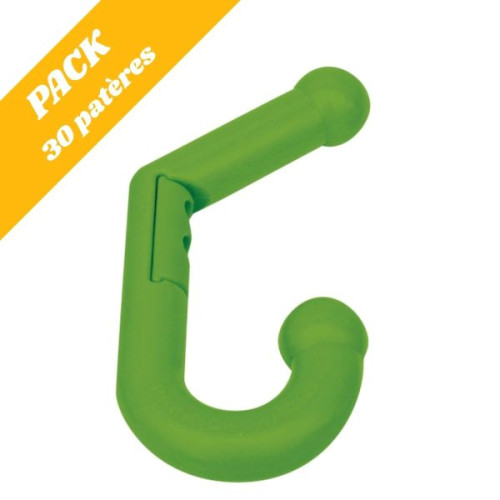 Pack 30 patères enfants double vert