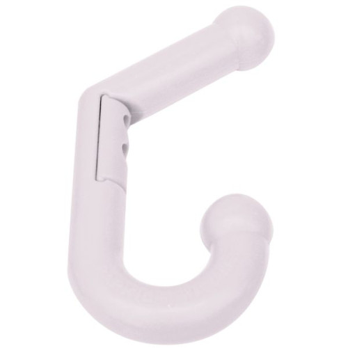 Patère double souple et sécurisé blanc