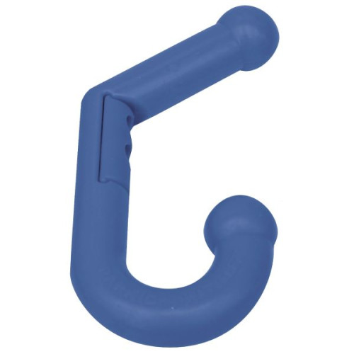 Patère double souple et sécurisé bleu