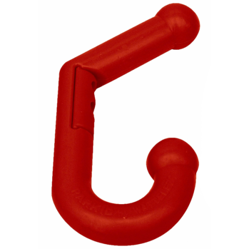 Patère double souple et sécurisé rouge