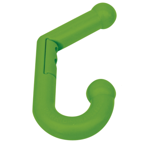 Patère double souple et sécurisé vert