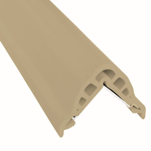 Haute protection d'angle avec alu 70 x 70 mm - 2 m beige
