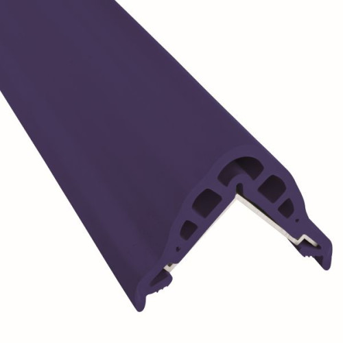 Haute protection d'angle avec alu 70 x 70 mm - 2 m bleu foncé