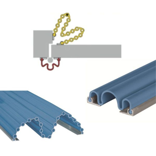 Kit anti pince doigts porte ouverture 180 degrés bleu clair