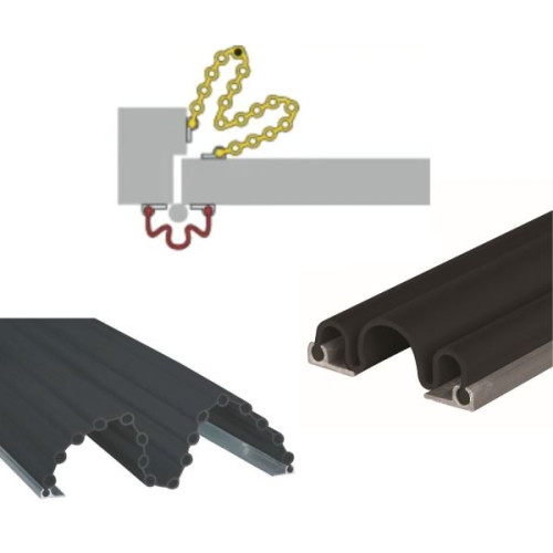Kit anti pince doigts porte ouverture 180 degrés noir