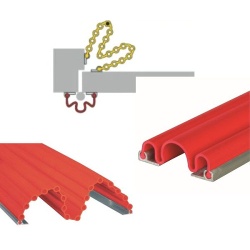 Kit anti pince doigts porte ouverture 180 degrés rouge