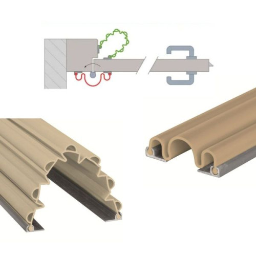 Kit anti pince doigts porte ouverture 90° beige