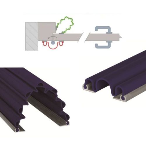 Kit anti pince doigts porte ouverture 90° bleu foncé