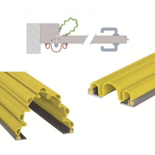 Kit anti pince doigts porte ouverture 90° jaune